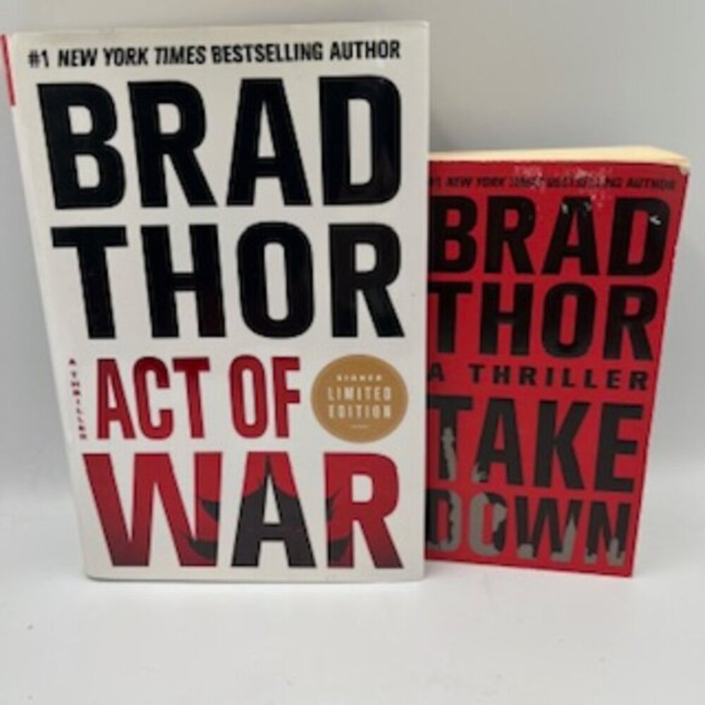 Brad‎ Thor Novels Set Of 2 Books Limited Edition Signed